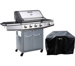 Barbacoa a gas con LED