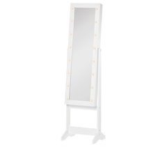 Joyero de Pie con Espejo MDF HOMCOM, hogar - decoración hogareña