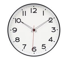 Reloj de pared GAIA blanco y negro 30,5cm marca CONFORAMA