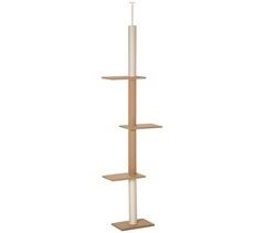 Árbol para Gatos Aglomerado de Madera, Franela de Algodón, Sisal