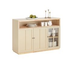 Aparador de Comedor con 3 Puertas 1 Compartimiento SoBuy FSB80-MI