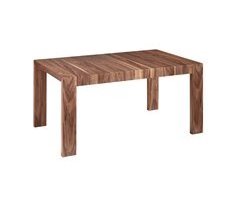 Mesa comedor extensible rectangular nogal