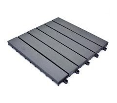 YOEVU -Set de 10 Baldosas de exterior Madera de Acacia(6 láminas)