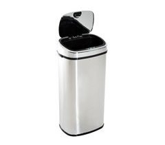 Cubo de Basura ABS, Acero Inoxidable HOMCOM