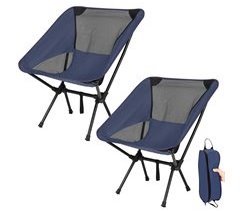 2 Sillas Plegables Camping Ultraligera Portátil