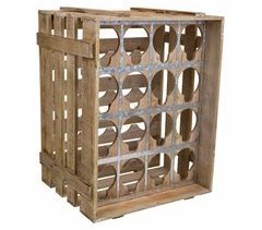Cajón botellero de madera