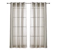 Vipalia Pack 2 Unidades Cortinas Confeccionadas rayas visillo