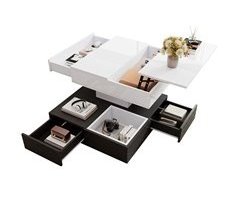 Mesa de centro elevable de panel de partículas