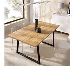 Mesa Comedor Extensible Patas Métalicas Aran