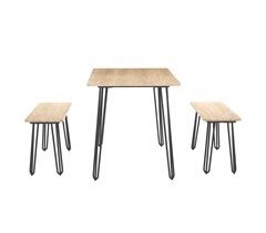 Conjunto de mesa con 2 bancos LANAI