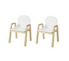 Set de 2 Sillas Infantiles Alturas ajustable KMB24-Wx2 SoBuy