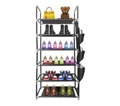 Zapatero metálico modular Nyana Home hasta 18 pares ,6 alturas.