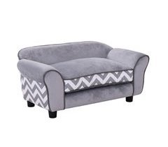 Sofá para Mascotas Madera, PVC, Esponja PawHut