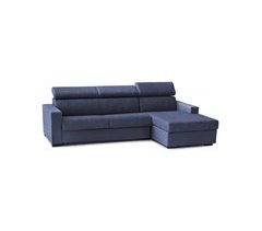 Sofá cama con península en tela Daart
