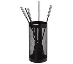 Set 5 herramientas de metal para la chimenea de metal