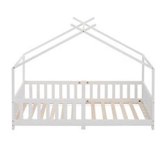 Cama cabaña infantil de madera maciza 98x205