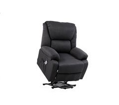 Sillón Relax Eléctrico de Masaje Miami, Elevable reclinable de Tela