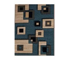 Alfombra Trendy Geometric Moderna Para Salón o Habitación Roja 56X110 Cm. Matris