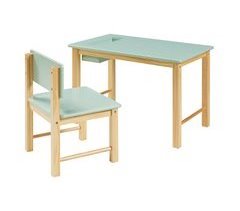 Conjunto infantil de mesa y silla Skjåk Pino MDF 68x42