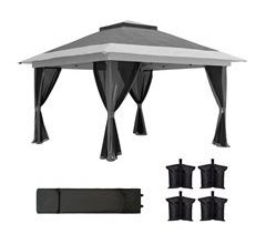 Carpa Plegable Metal, Tela Oxford Outsunny