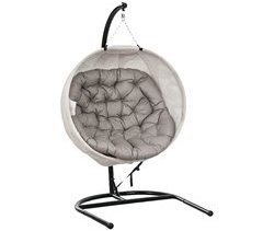 Silla Colgante Huevo Poliéster, Acero Outsunny
