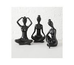 Figura decorativa YOGA negra surtida marca BOLTZE