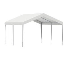 Carpa Garaje para Coche Metal Galvanizado, PE Outsunny 400x400