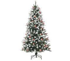Árbol de Navidad Plástico, PE, Acero HOMCOM