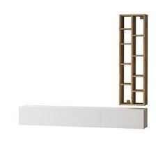 Mueble Para Tv Y Estantería Luvio