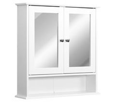 Armario de Baño con Espejo de Pared MDF, Espejo de vidrio 56