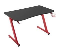 Mesa Gaming Melamina de Madera, Acero HOMCOM 120x65