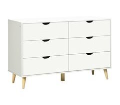 Cómoda con Cajones PB, Pino HOMCOM, hogar - muebles de dormitorio
