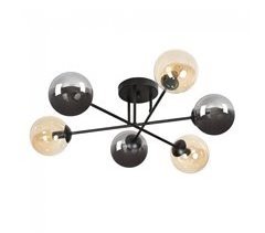 Plafón de techo Vesta II Mix III (6 luces) Cristal - Metal Moderno