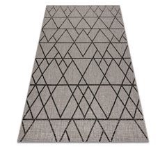 Alfombra de cuerda sisal FLOORLUX 20508 Triángulo 200x290
