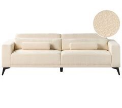 Beliani Sofá de 3 plazas Bouclé ANGE