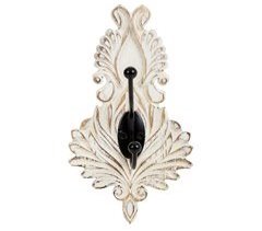 Percha de pared de madera tallada