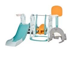 Tobogán y Columpio para Niños HDPE y PP HOMCOM