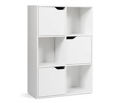 Mueble almacenaje taquilla con 6 compartimentos 3 abiertos y