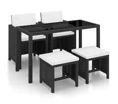 Set comedor de jardín cojines