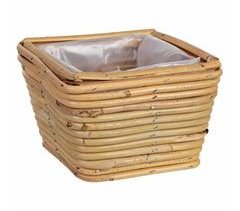Cesto cuadrado de bambú