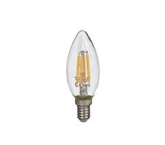 Bombilla VELA filamento LED 4W E14 cálida