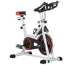 Bicicleta Estática Acero y ABS HOMCOM, deportes y ocio - fitness