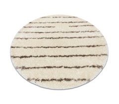 Alfombra FLUFFY 2371 circulo shaggy rayas 160x160