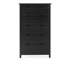 Cómoda JULIETA 5 cajones negro