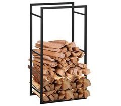 Estante para leña Metal Outsunny, hogar - climatización
