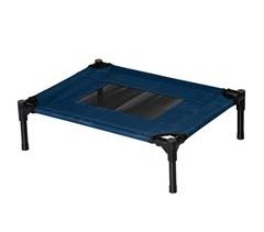 Cama Elevada para Mascotas Acero, Tela Oxford PawHut
