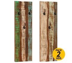 Pack de  percheros de pared con  ganchos