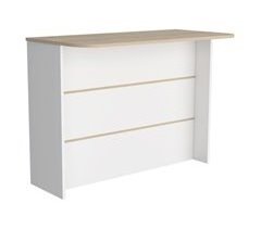 Barra de Cocina Fendi en melamina con tres estantes