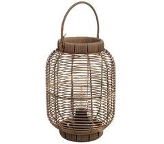 Farol de metal y plástico con luz a pilas