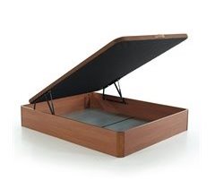 Canape Abatible Descansin | Patas en Madera de Haya Maciza | Reforzado | Gran Almacenaje